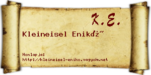 Kleineisel Enikő névjegykártya